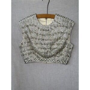 Vintage Designer Pat Sandler for Highlight Rhinestone Embellished Cocktail Top